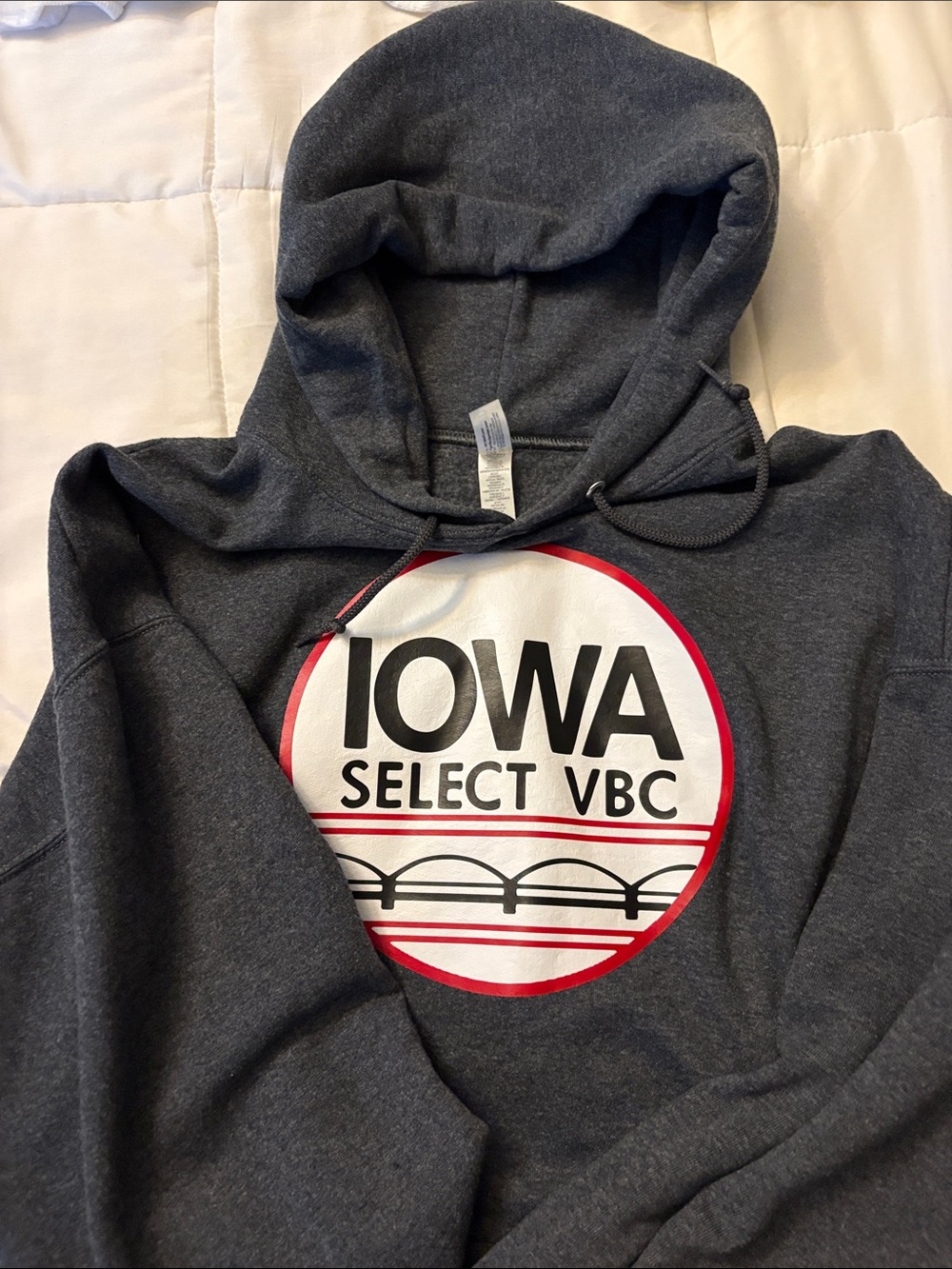 XL- Iowa Select VBC Charcoal Gray Hooded Sweatshirt